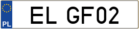 Truck License Plate